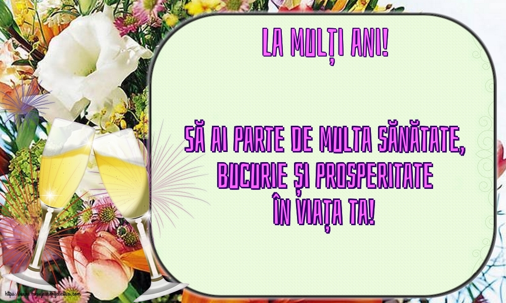 Felicitari de zi de nastere - La mulți ani! - mesajeurarifelicitari.com