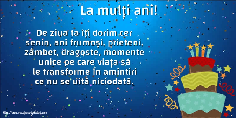 Zi de nastere La mulți ani!