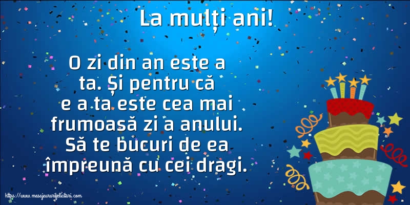 La mulți ani!
