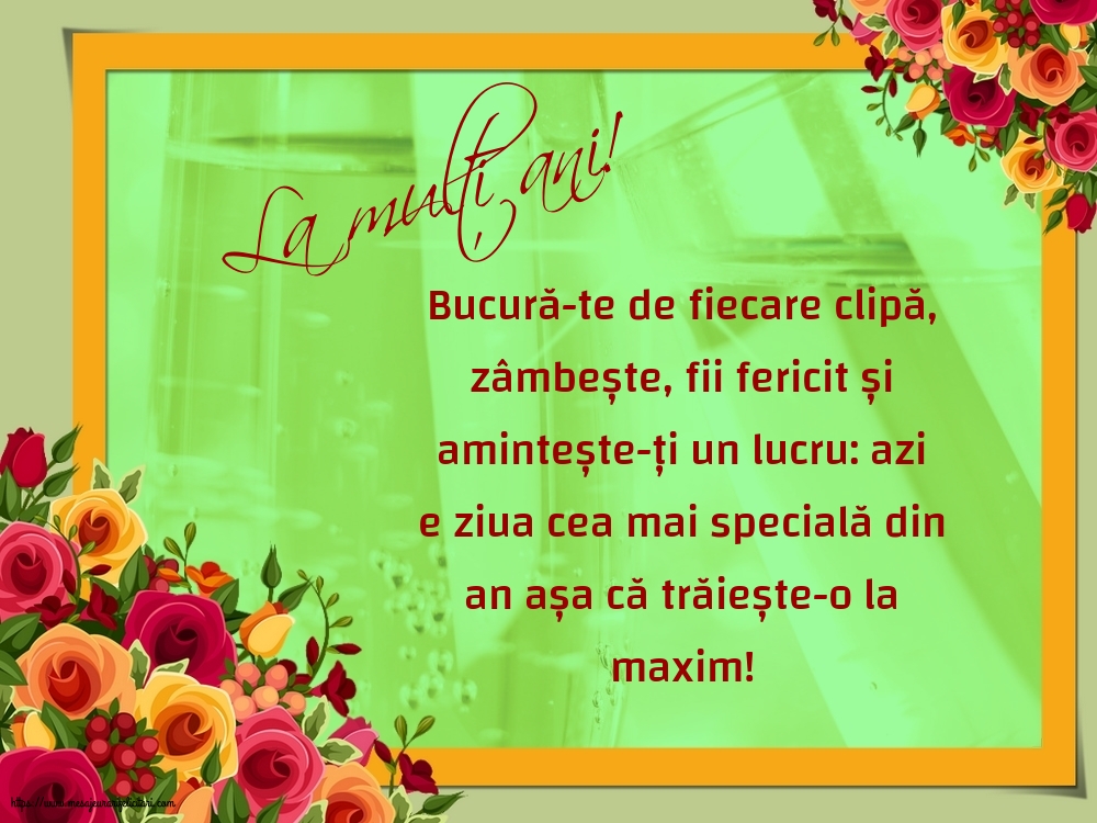 La mulți ani!