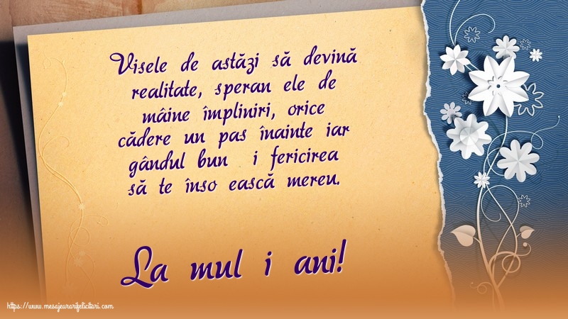 La mulți ani!