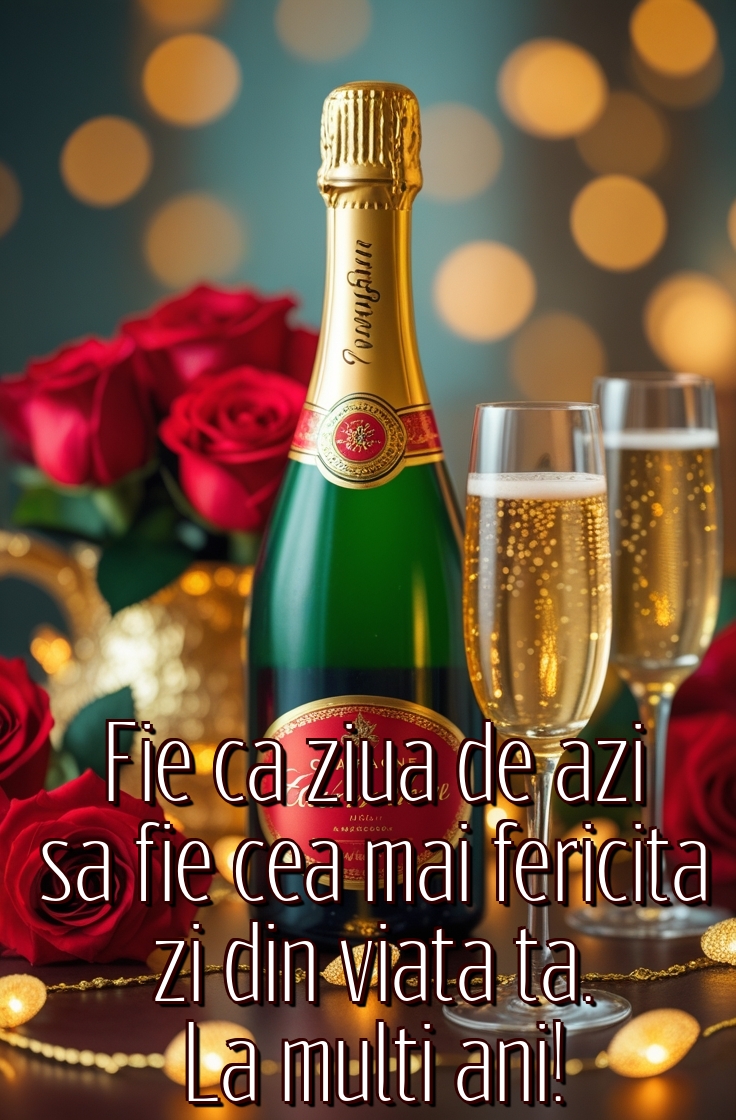 Felicitari de zi de nastere - Fie ca ziua de azi sa fie cea mai fericita zi din viata ta. La multi ani! - mesajeurarifelicitari.com