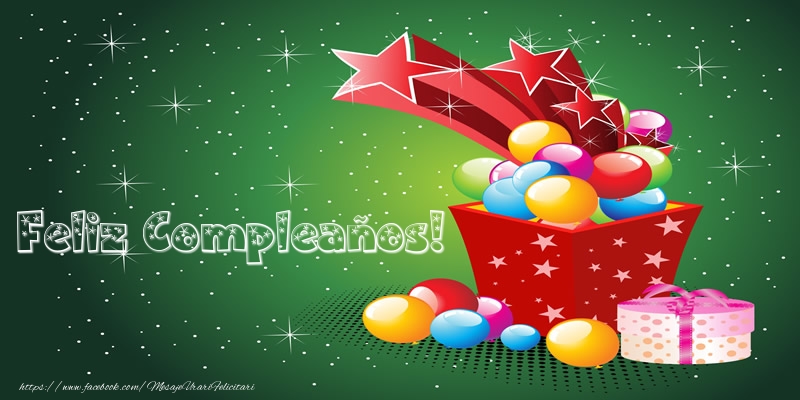 Felicitari de zi de nastere in Spaniola - Feliz Compleaños!