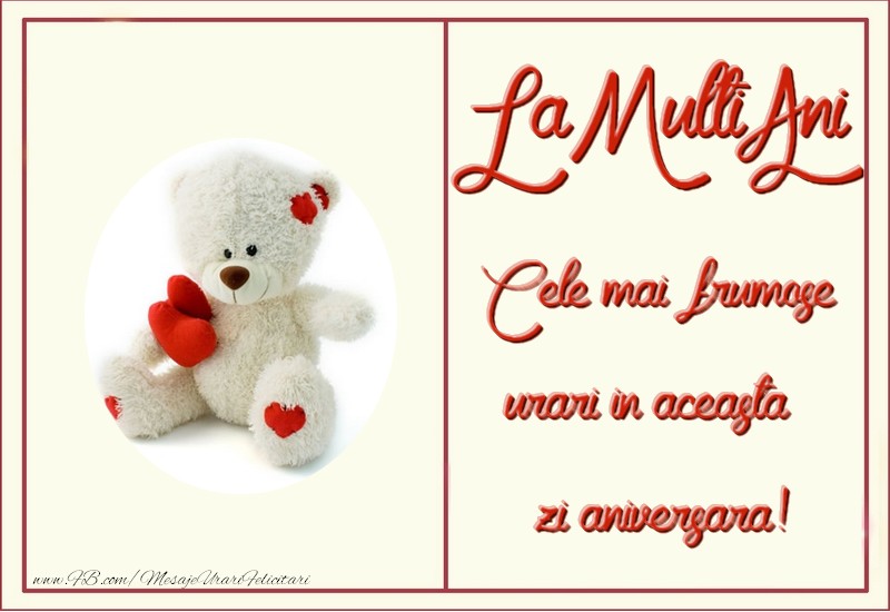 Felicitari de zi de nastere - La multi ani! - mesajeurarifelicitari.com