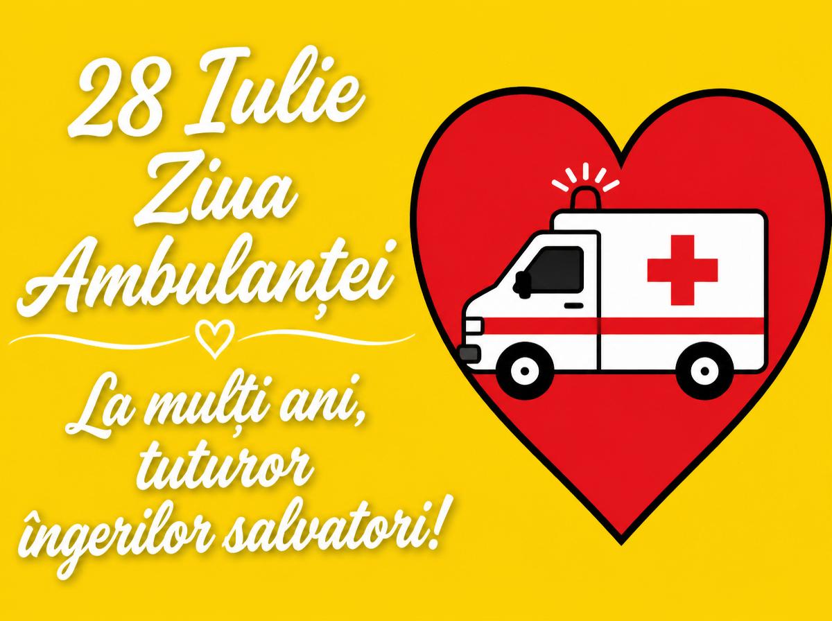 28 Iulie Ziua Ambulanţei La mulți ani, tuturor îngerilor salvatori!