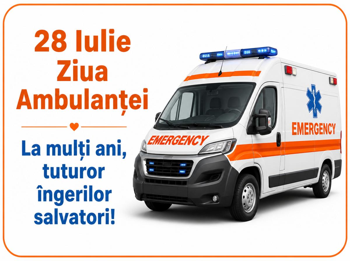 28 Iulie Ziua Ambulanţei La mulți ani, tuturor îngerilor salvatori!