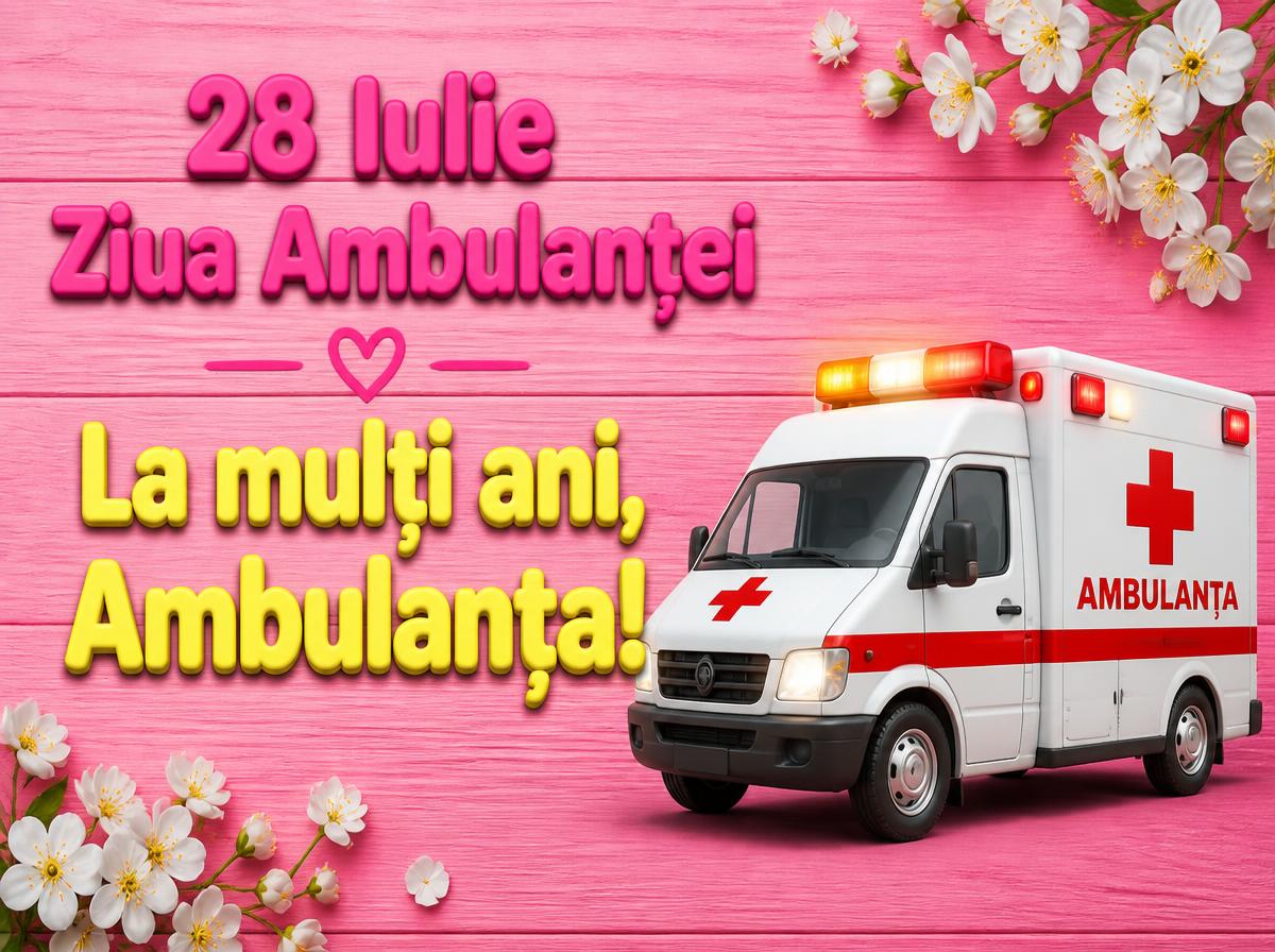28 Iulie Ziua Ambulanţei La mulți ani, Ambulanţa!
