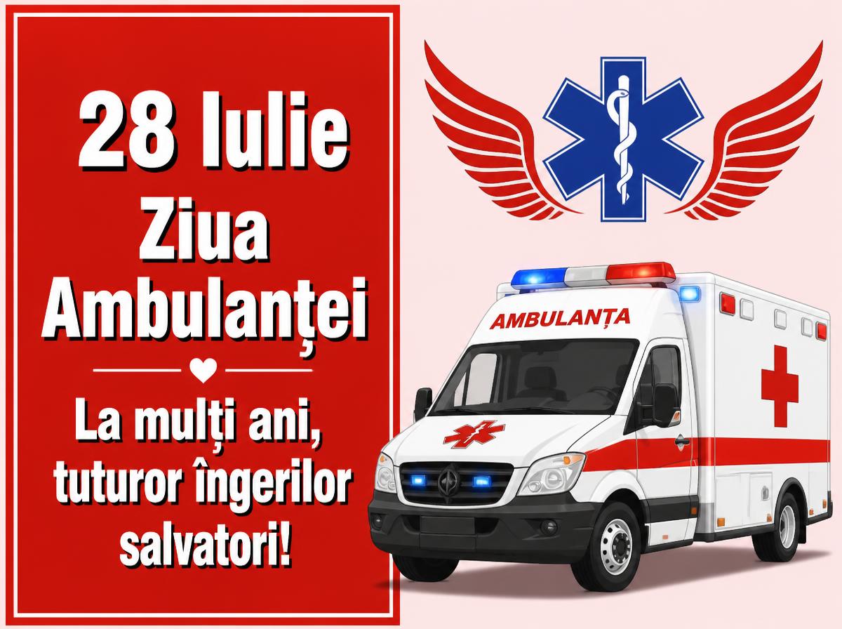 28 Iulie Ziua Ambulanţei La mulți ani, tuturor îngerilor salvatori!