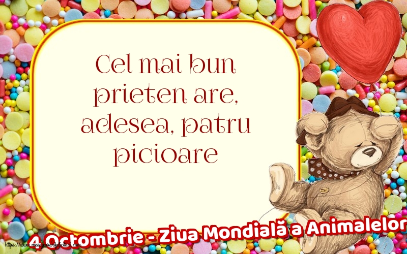 4 Octombrie - Ziua Mondială a Animalelor
