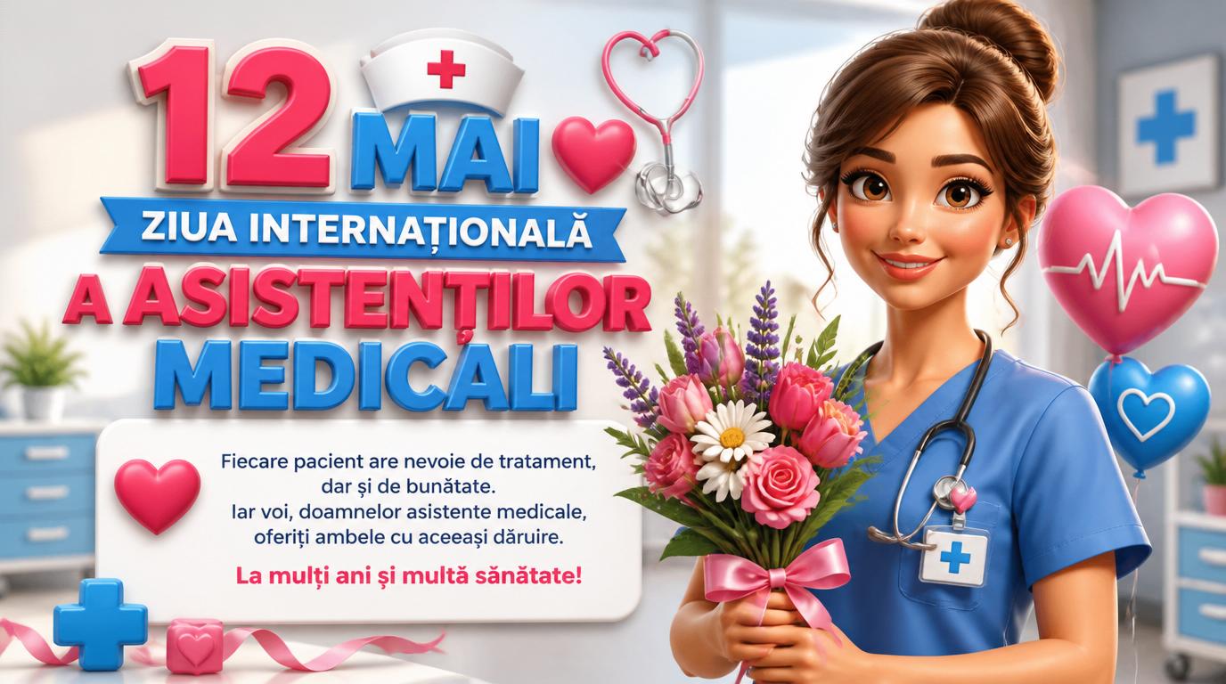 12 Mai Ziua Asistenților Medicali La mulți ani tuturor asistenților medicali din România!