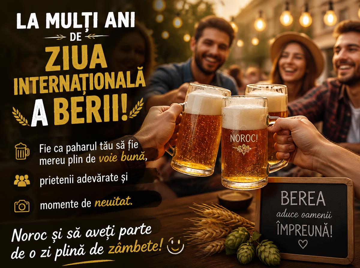 La mulți ani de Ziua Internațională a Berii