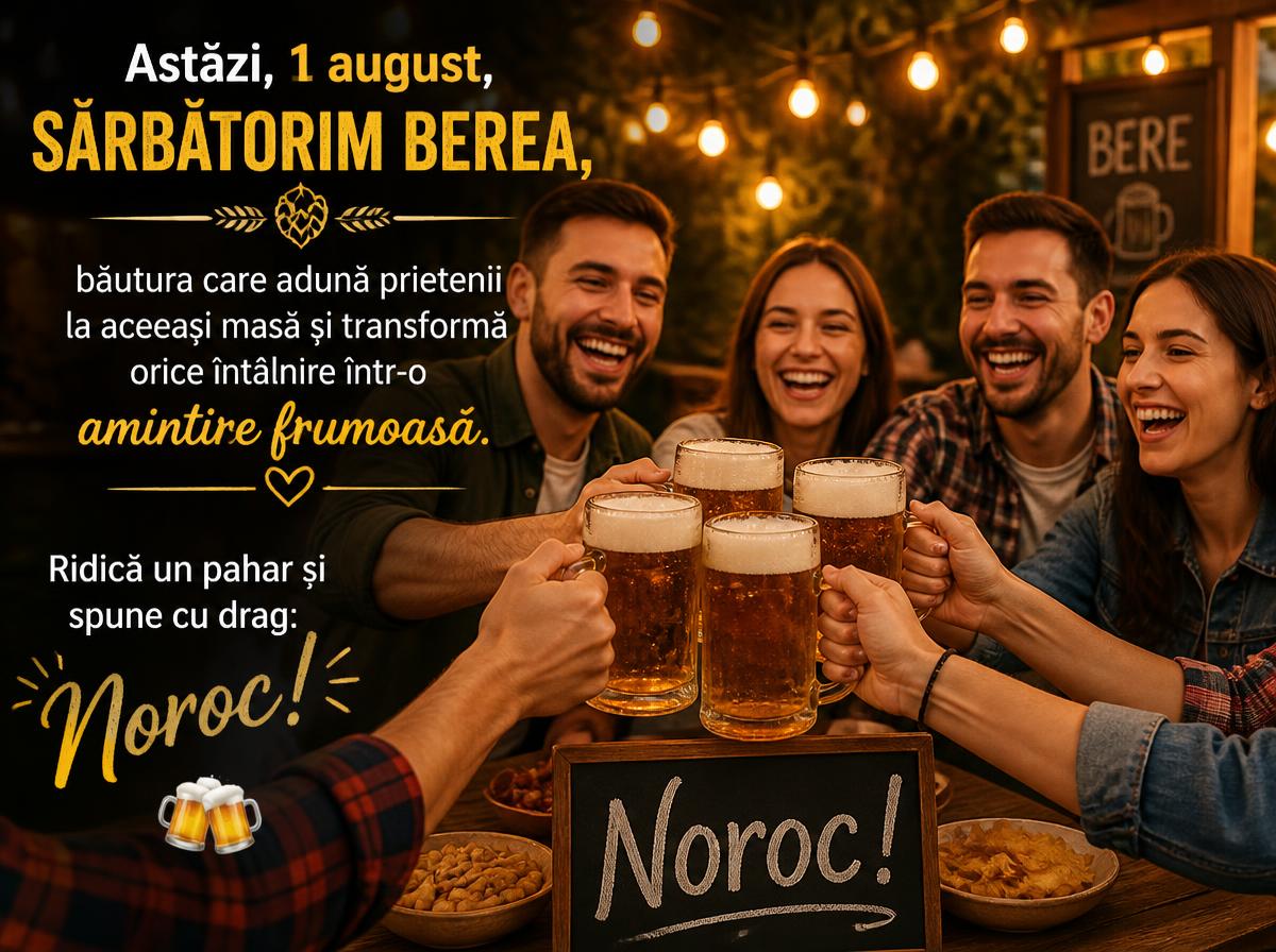 Astăzi, 1 august, sărbătorim bere