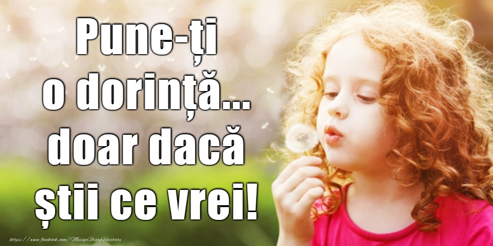 29 Aprilie - Ziua Internaţională a Dorinţei