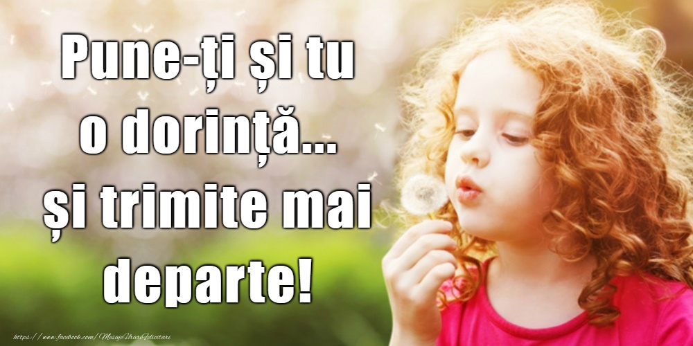 29 Aprilie - Ziua Internaţională a Dorinţei