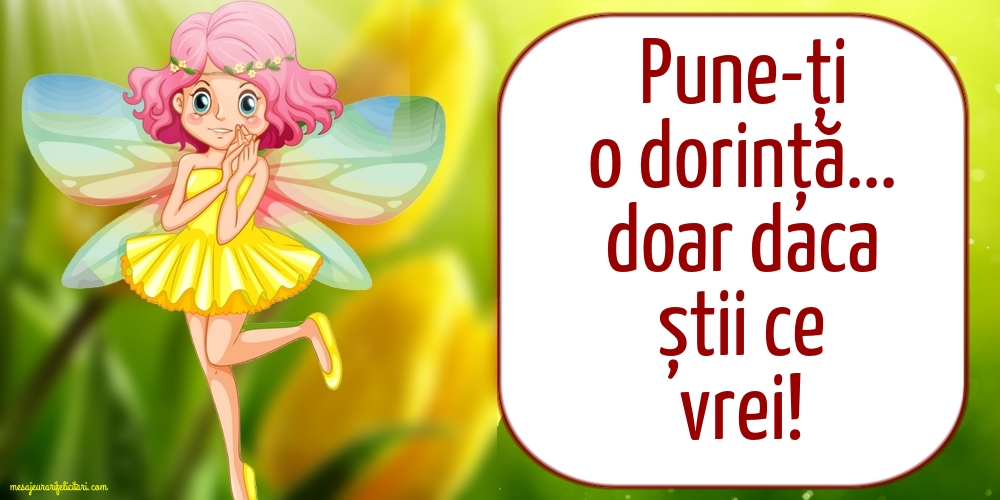 Pune-ți o dorință.