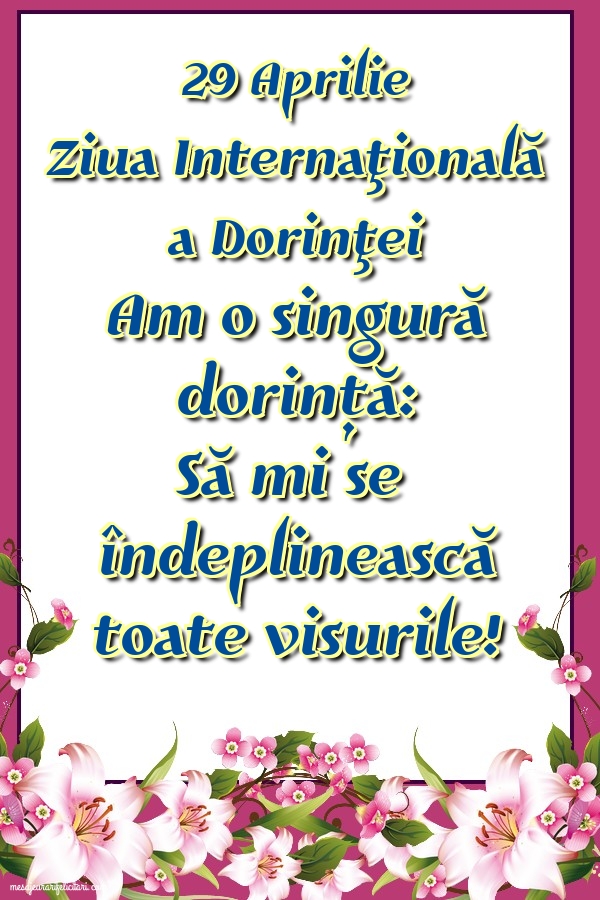 Am o singură dorință