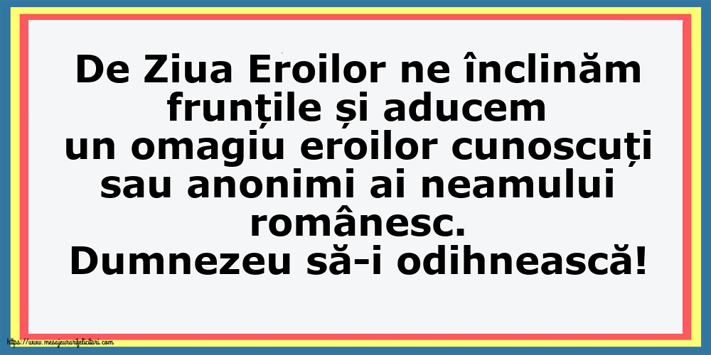 Dumnezeu să-i odihnească!