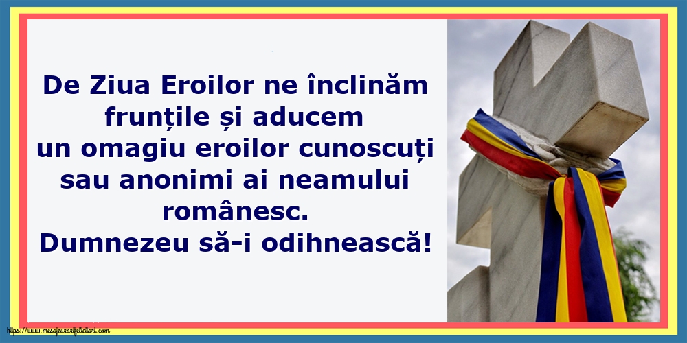 Dumnezeu să-i odihnească!