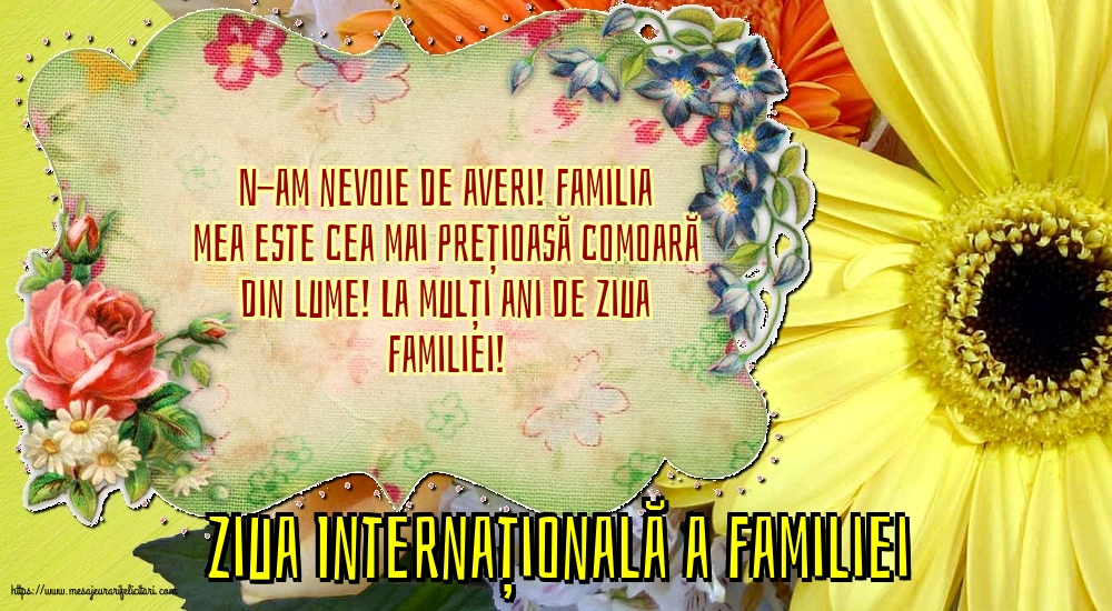 Ziua Familiei 15 Mai - Ziua Internațională a Familiei - La mulți ani de Ziua Familiei!