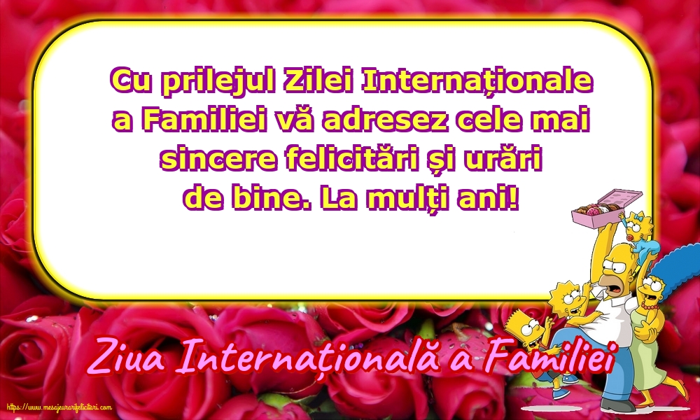 Ziua Familiei 15 Mai - Ziua Internațională a Familiei - La mulți ani... Cu prilejul Zilei Internaționale a Familiei!