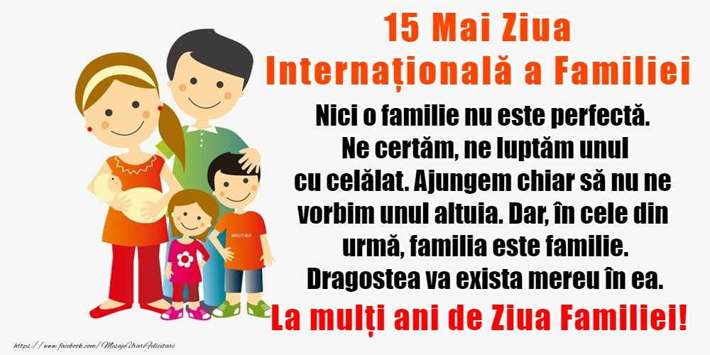 Felicitari de Ziua Familiei - La mulţi ani pentru toate familiile! - mesajeurarifelicitari.com
