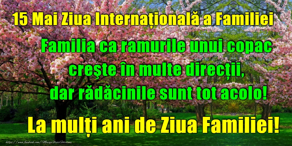 Felicitari de Ziua Familiei - 15 Mai - Ziua Internațională a Familiei - mesajeurarifelicitari.com