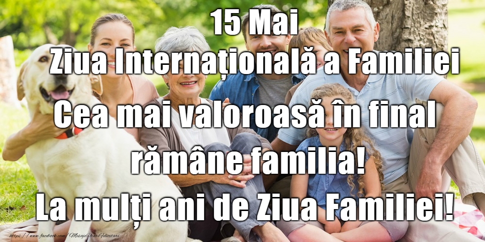 Felicitari de Ziua Familiei - La mulţi ani pentru toate familiile! - mesajeurarifelicitari.com