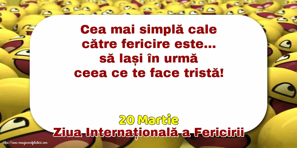 Ziua Fericirii 20 Martie - Ziua Internațională a Fericirii