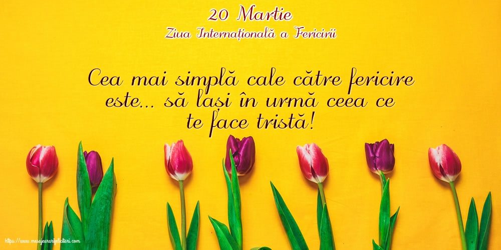 Ziua Fericirii 20 Martie - Ziua Internațională a Fericirii