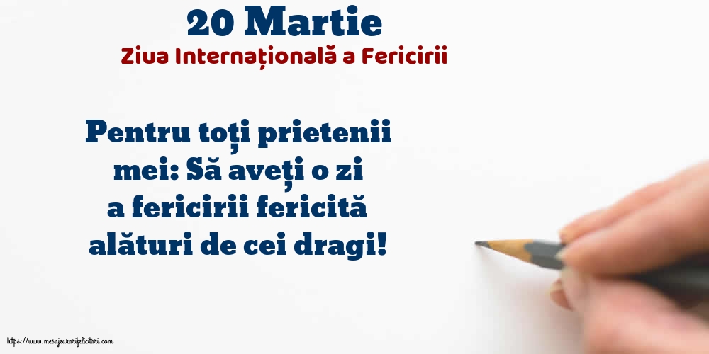 20 Martie - Ziua Internațională a Fericirii