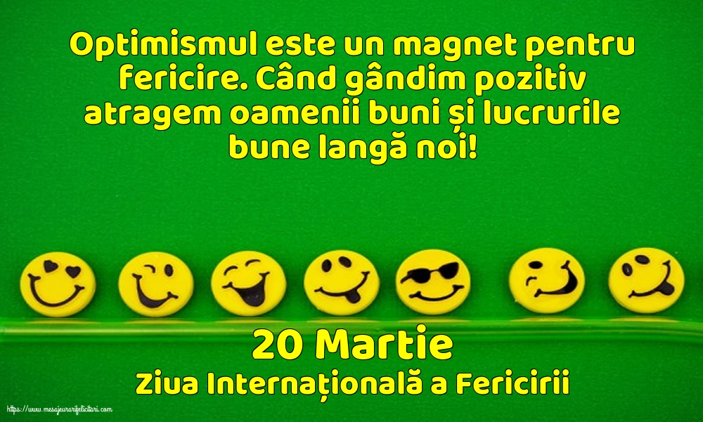 Ziua Fericirii 20 Martie - Ziua Internațională a Fericirii