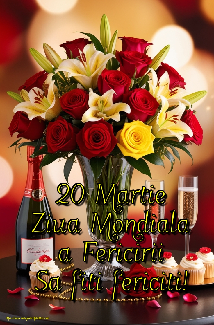 20 Martie Ziua Mondiala a Fericirii Sa fiti fericiti!