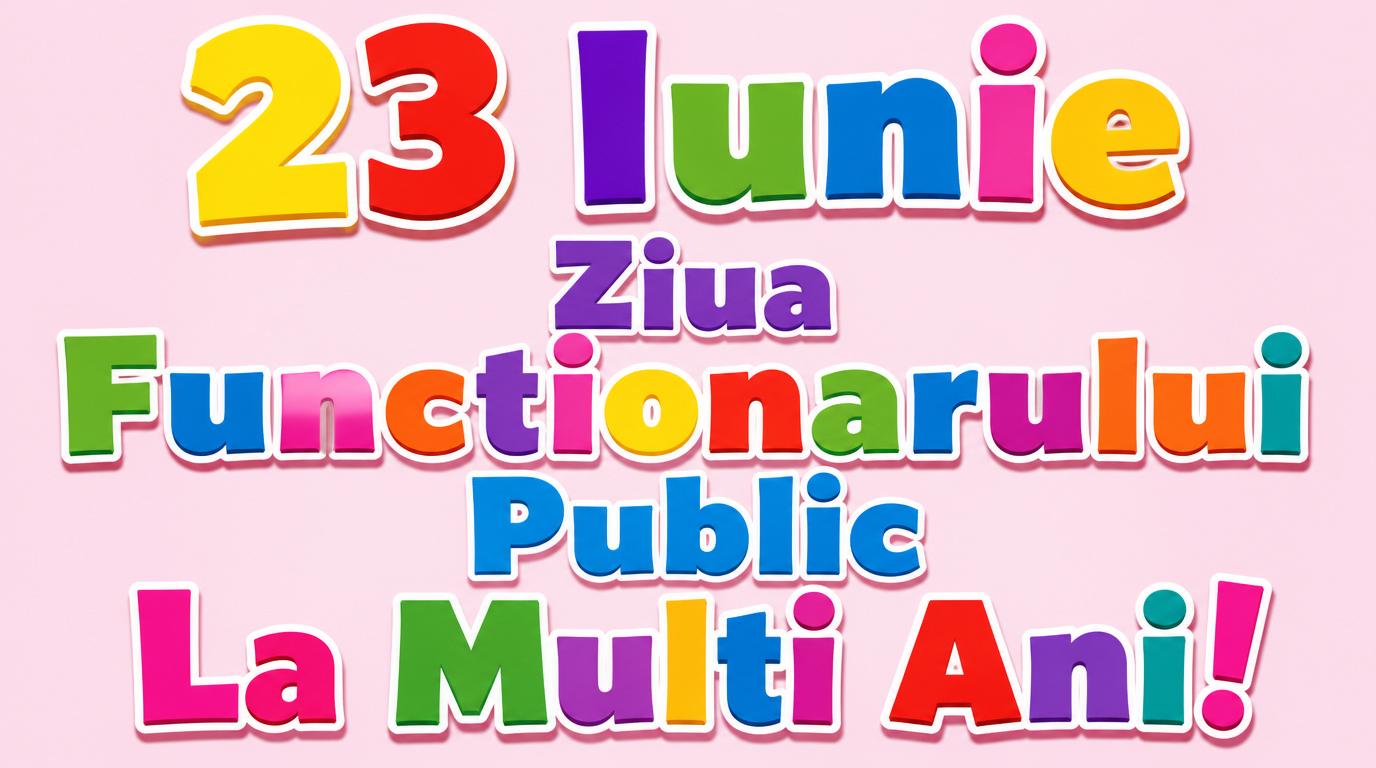 23 Iunie Ziua Functionarului Public La multi ani!