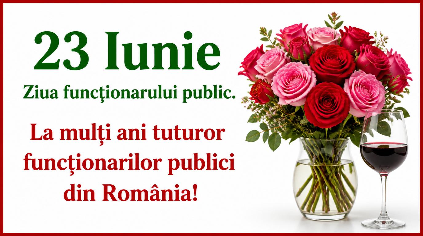23 Iunie Ziua funcţionarului public La mulţi ani tuturor funcţionarilor publici din România!