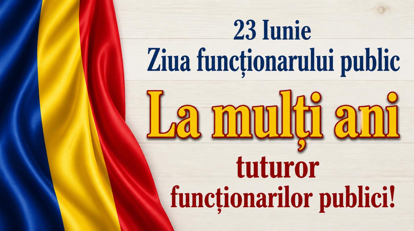 23 Iunie Ziua funcţionarului public La mulţi ani tuturor funcţionarilor publici!