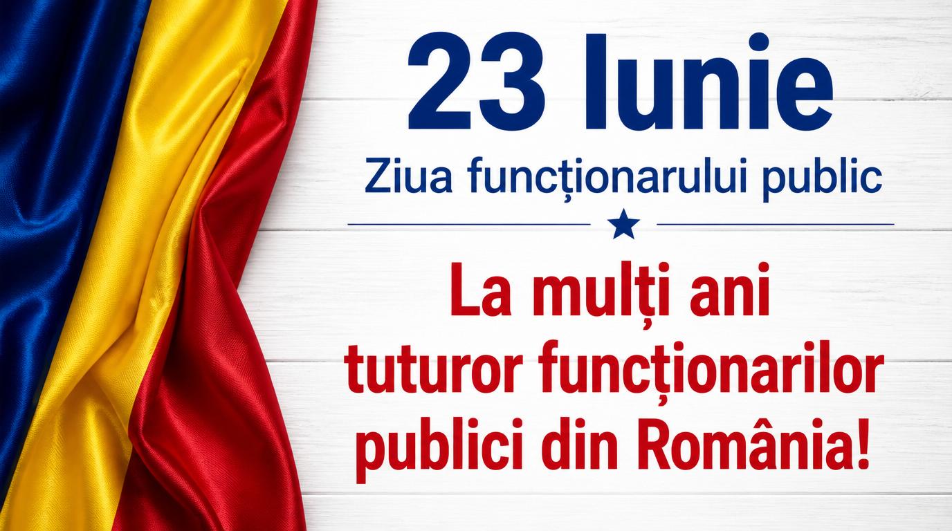 23 Iunie Ziua funcţionarului public La mulţi ani tuturor funcţionarilor publici din România!