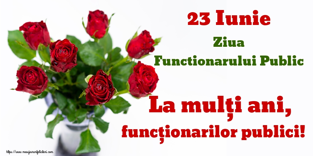 23 Iunie Ziua Functionarului Public La mulţi ani, funcţionarilor publici!