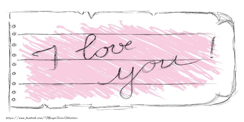 Felicitari Ziua indragostitilor in Engleza - Happy Valentine's Day! I love you! 14 February