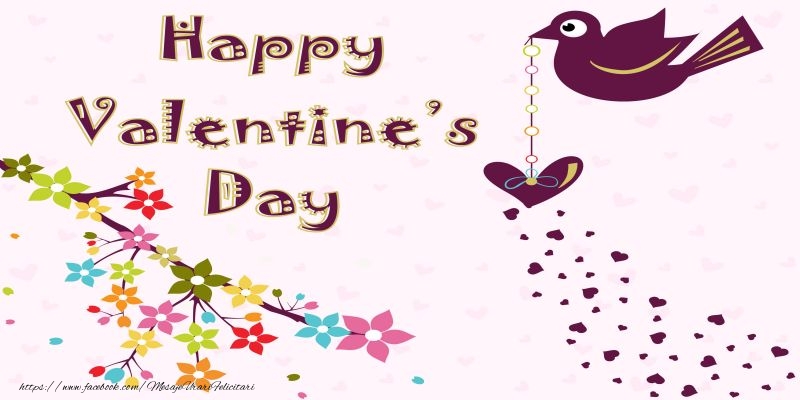 Felicitari Ziua indragostitilor in Engleza - Happy Valentine's Day! I love you! 14 February