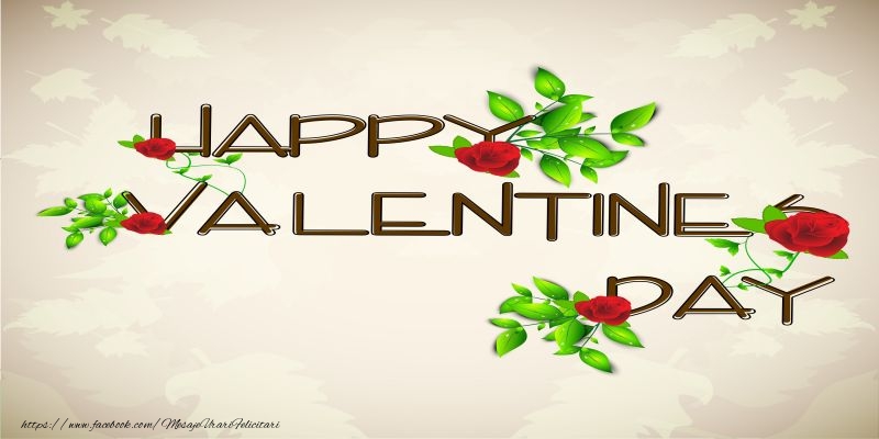 Ziua indragostitilor in Engleza - Happy Valentine's Day! I love you! 14 February