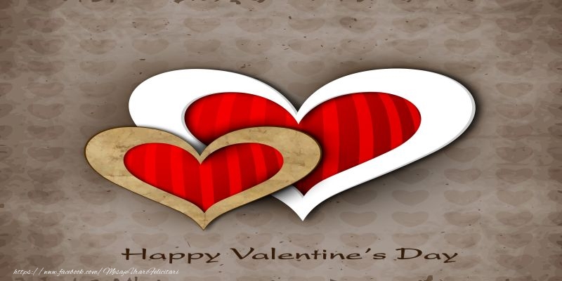 Felicitari Ziua indragostitilor in Engleza - Happy Valentine's Day! I love you! 14 February