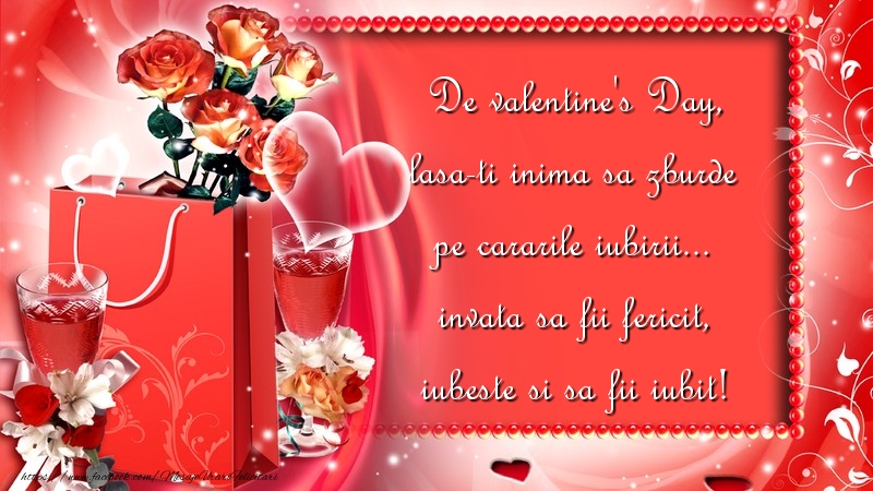 Felicitari Ziua indragostitilor - De valentine's Day - mesajeurarifelicitari.com