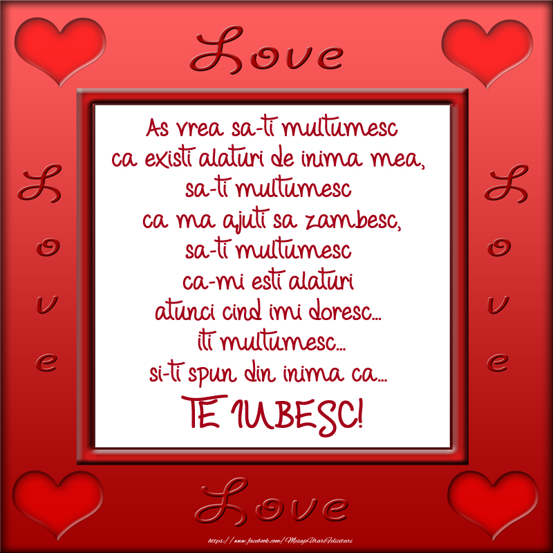 Felicitare cu un mesaj frumos de Ziua Indragostitilor