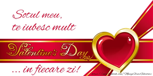 Sotul meu te iubestec mult ... in fiecare zi!