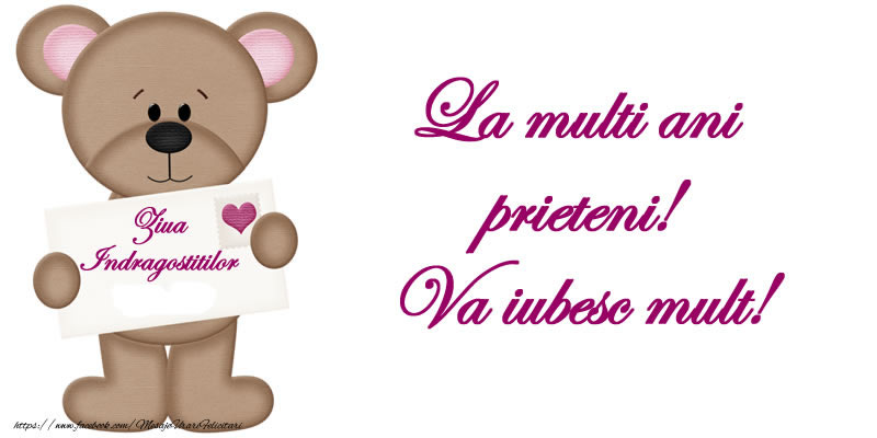 Felicitari Ziua indragostitilor - Ziua Indragostitilor La multi ani prieteni! Va iubesc mult! - mesajeurarifelicitari.com