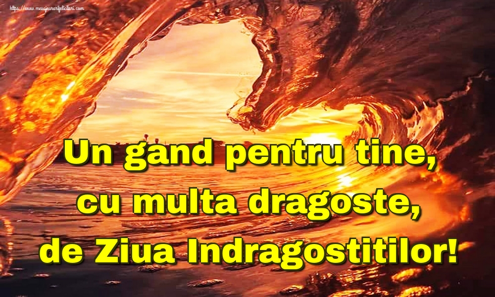 Un gand pentru tine, cu multa dragoste, de Ziua Indragostitilor!