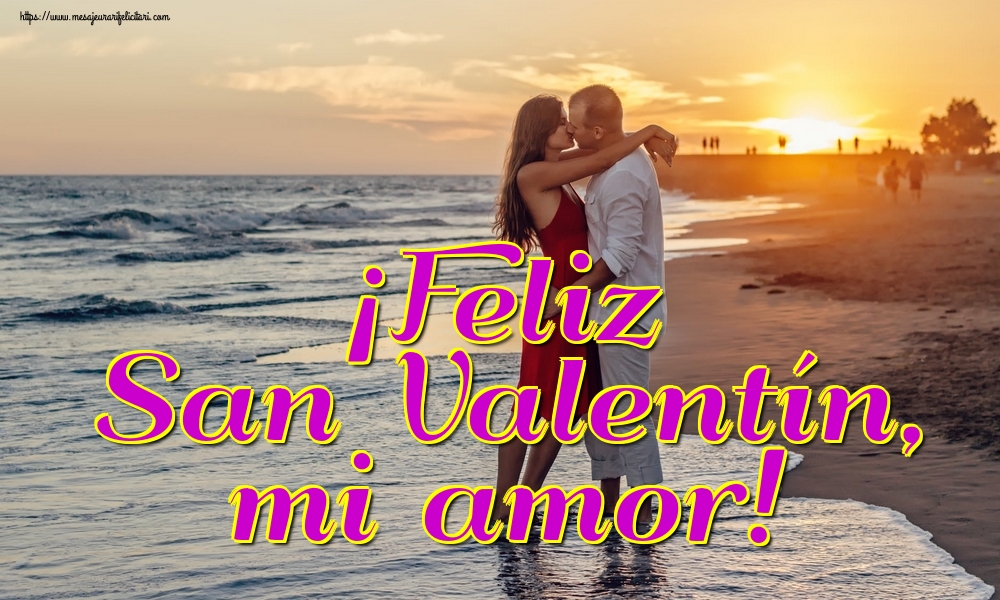 Felicitari Ziua indragostitilor in Spaniola - ¡Feliz San Valentín, mi amor!