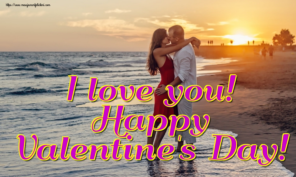 Felicitari Ziua indragostitilor in Engleza - I love you! Happy Valentine's Day!