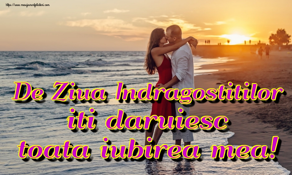 De Ziua Indragostitilor iti daruiesc toata iubirea mea!