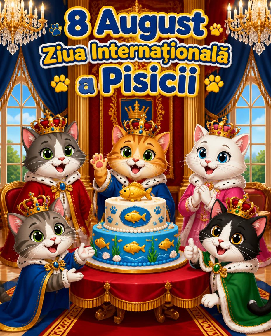 8 August Ziua Internațională a Pisicii